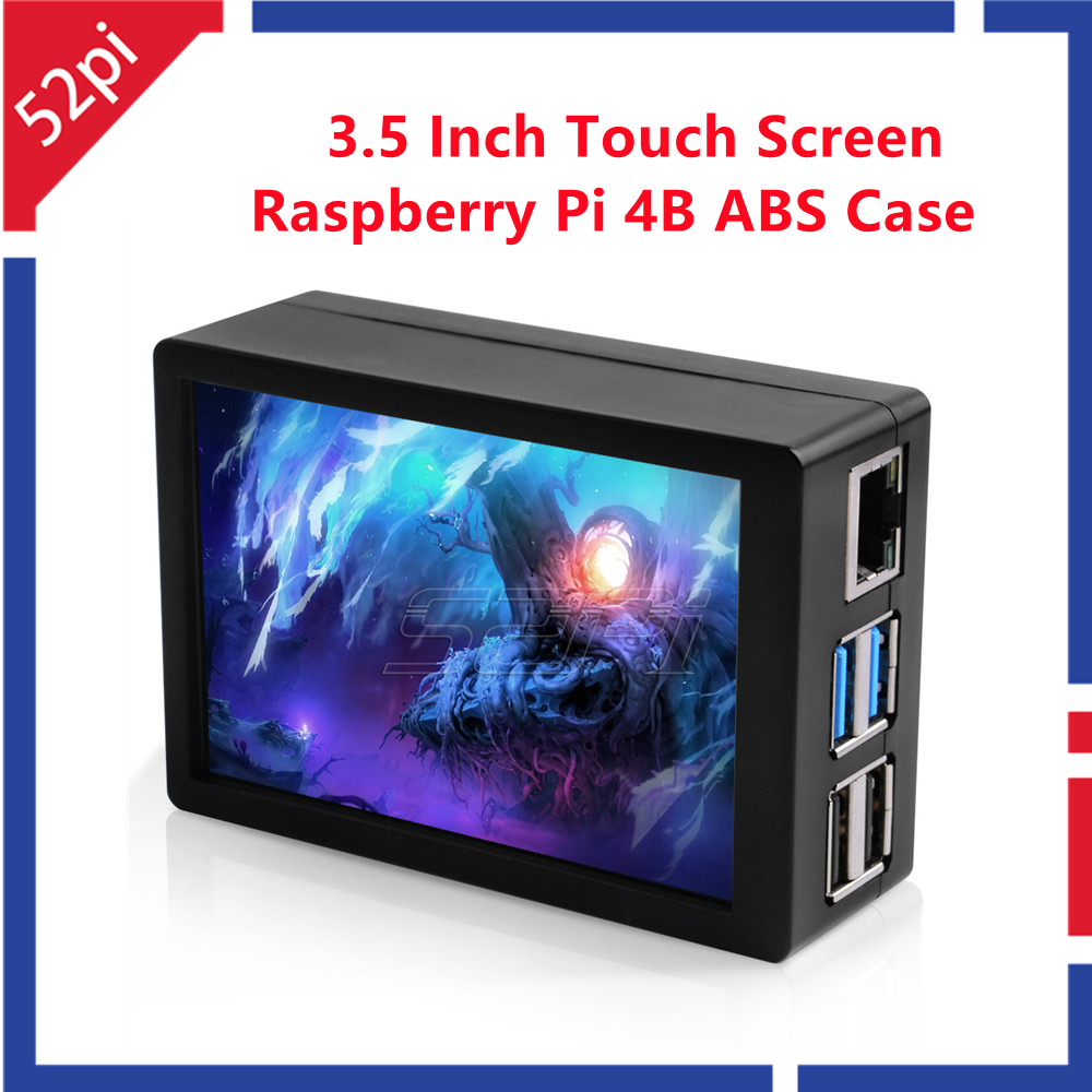 Pi 4 Case - 52Pi 라즈베리 파이 4B 저항성 터치스크린