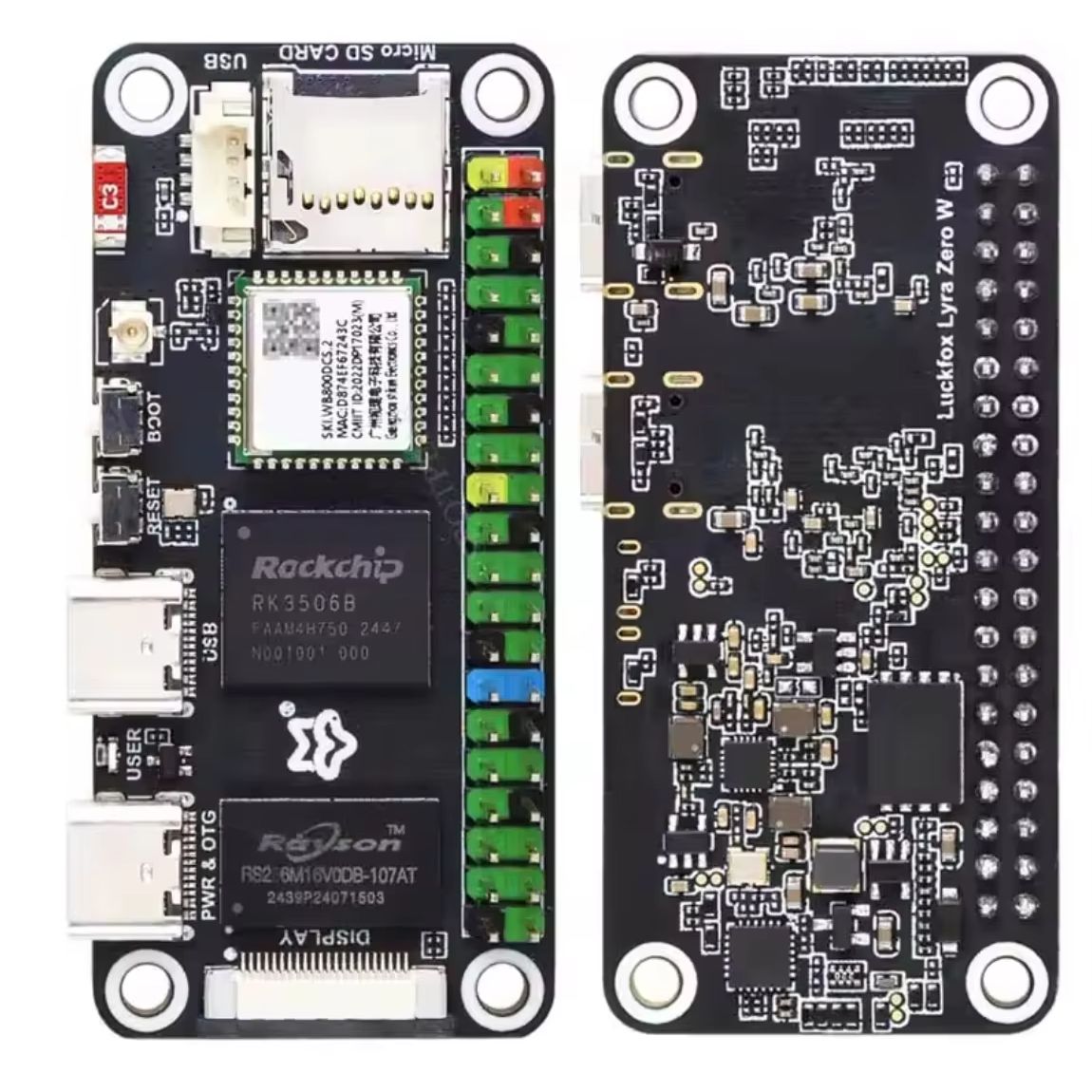 Pi Zero - 럭스폭스 라이라 제로 W RK3506B 락칩