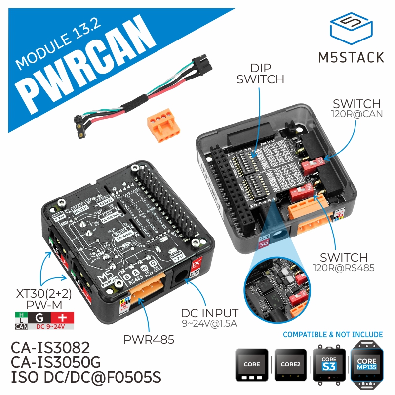 Pi Camera Module - 절연된 2채널 CAN 및 1채널 RS485를