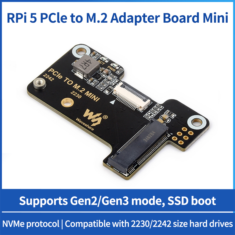 Pi Cooler - Raspberry Pi 5 PCIe-M.2 미니 어댑터는