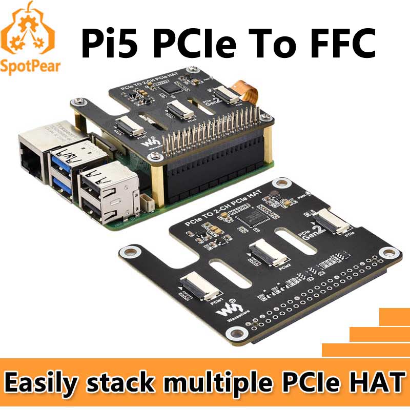 Pi Cooler - Raspberry Pi 5 PCIe - 2채널