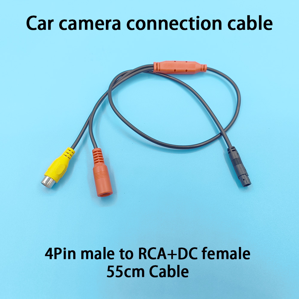 Pi Camera Cable - 자동차 케이블 4핀 남성-여성 RCA 비디오