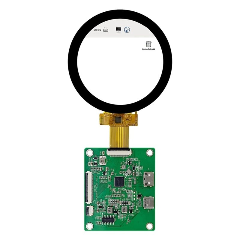 Pi Display - A52T DSI TFT LCD 원형 디스플레이
