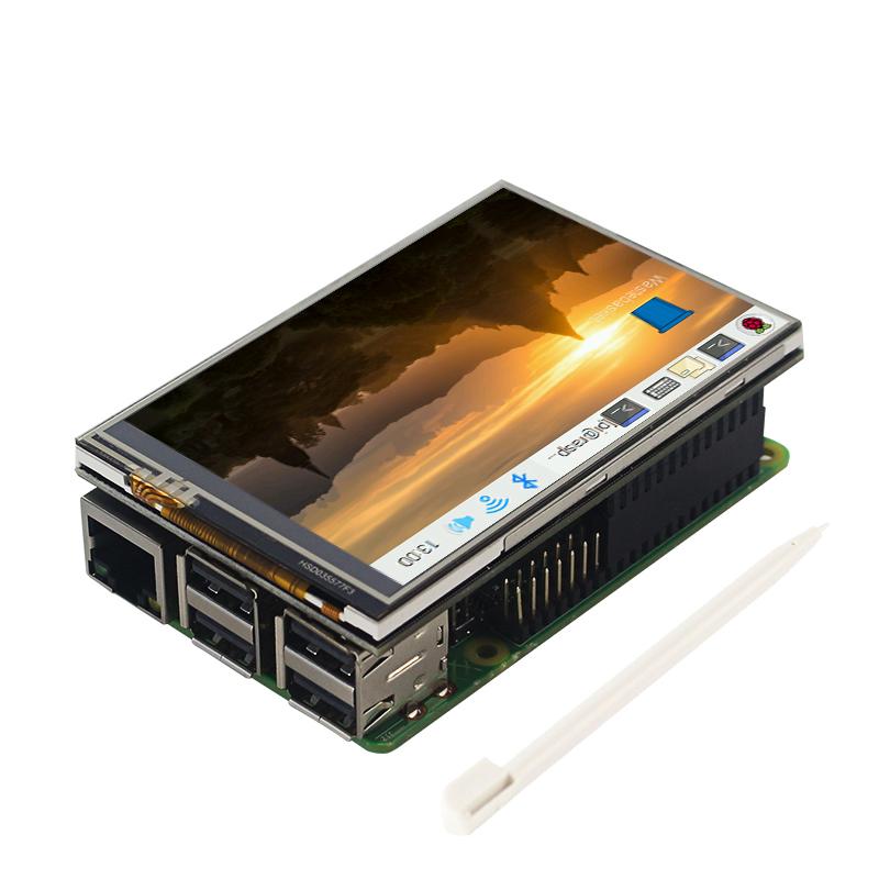 Pi 4 Case - 라즈베리 파이 3.5 인치 터치 스크린