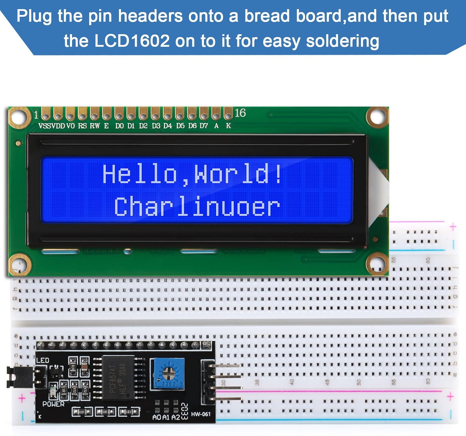 Raspberry Pi 4 - 1세트 1602 LCD 20*4 블루 스크린