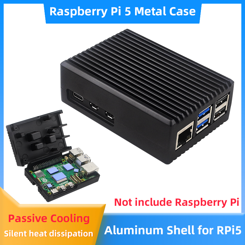 Pi 5 Case - 라즈베리 파이 5 알루미늄 케이스 아머드