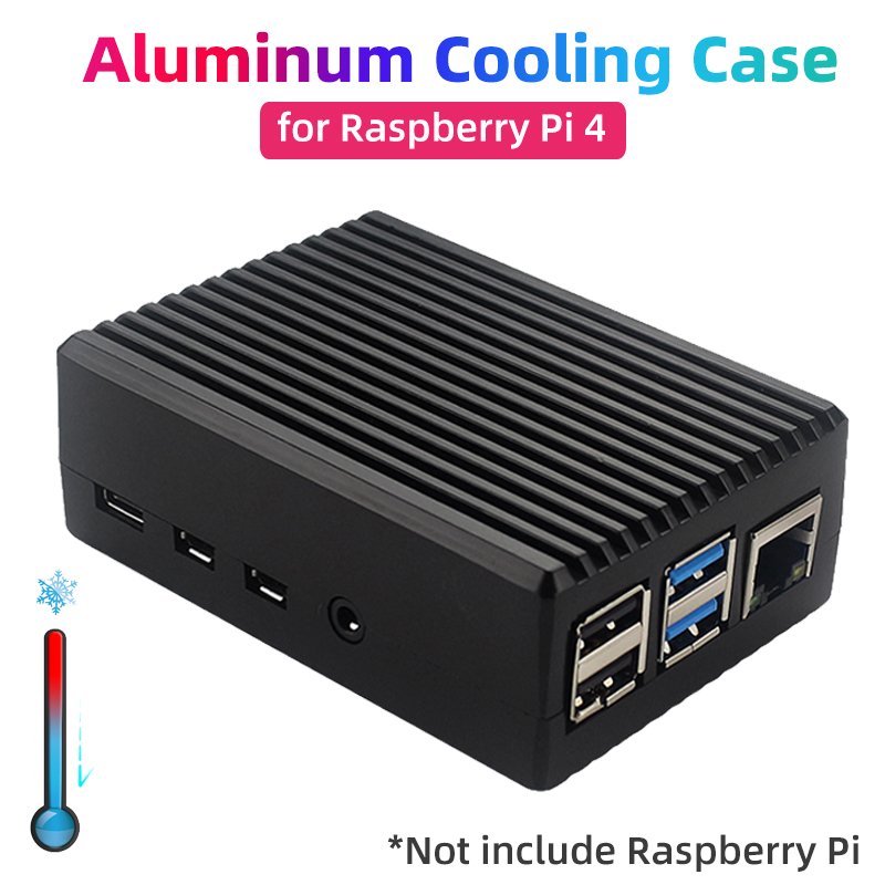 Pi 4 Case - 라즈베리 파이 4 알루미늄 합금 케이스