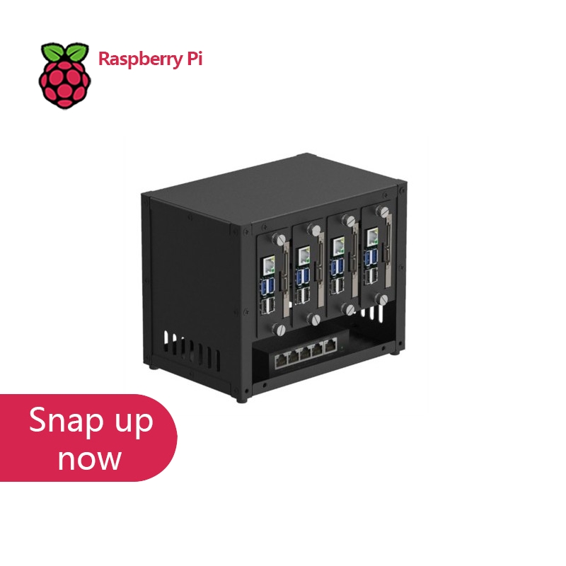 Raspberry Pi 4 - UCTRONICS 라즈베리 파이 클러스터 케이스, 멀티