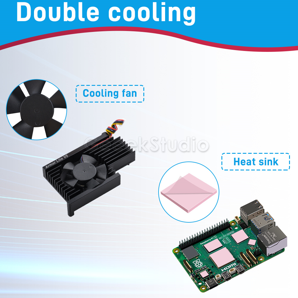 Armor Lite V5 알루미늄 합금 CNC 방열판( - Pi Power Supply 리뷰 및 가격