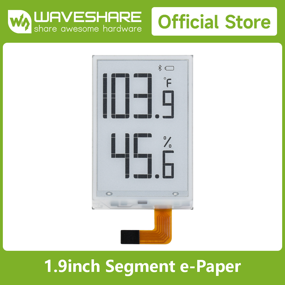 Waveshare 1.9인치 세그먼트 E-Paper R - Pi Display 리뷰 및 가격