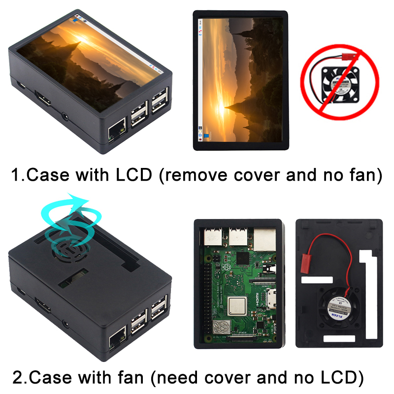 3.5인치 라즈베리 파이 3B/3B+/4B 터치 스크린 - Pi 4 Case 리뷰 및 가격