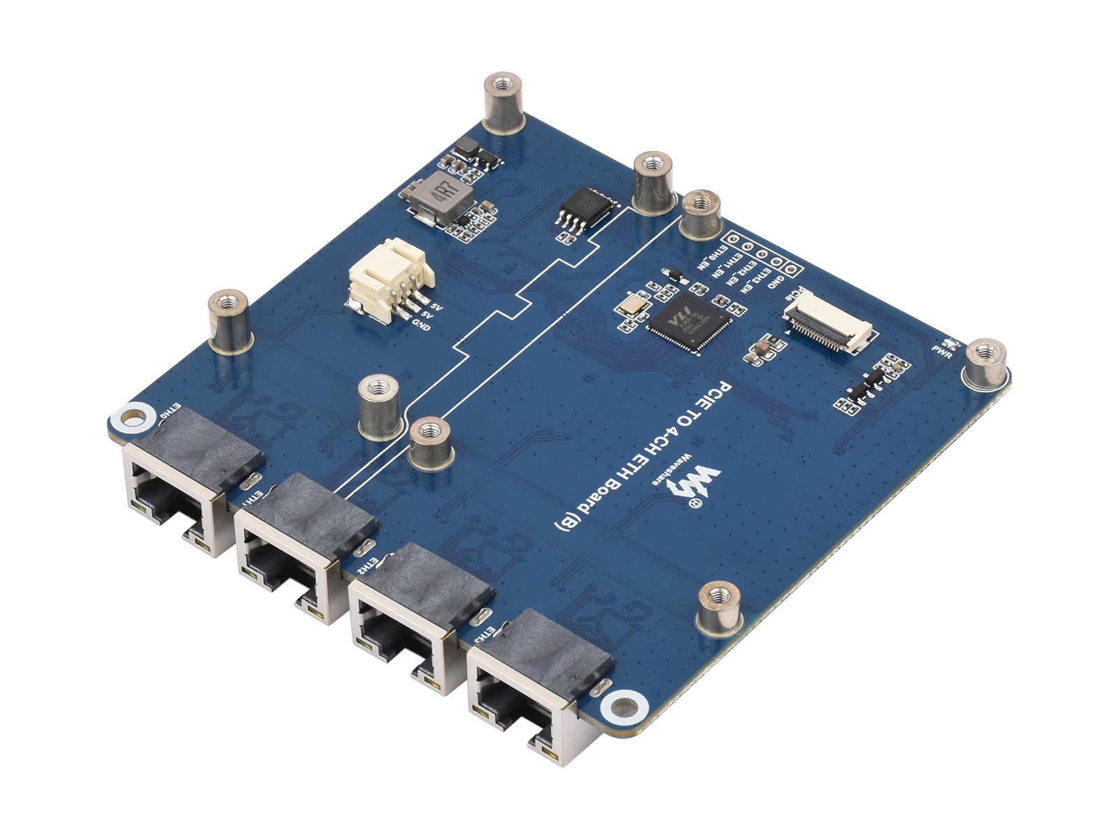 Waveshare PCIe TO 4채널 기가비트 / 2 - Raspberry Pi 4 리뷰 및 가격