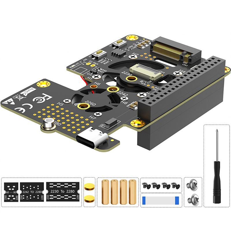 라즈베리 파이 5 PCIe to M.2 NVMe SSD - Pi 5 Case 리뷰 및 가격