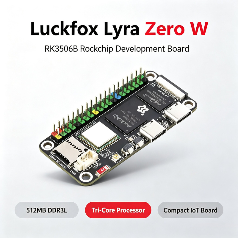 럭스폭스 라이라 제로 W RK3506B 락칩 리눅스 보 - Pi Zero 리뷰 및 가격