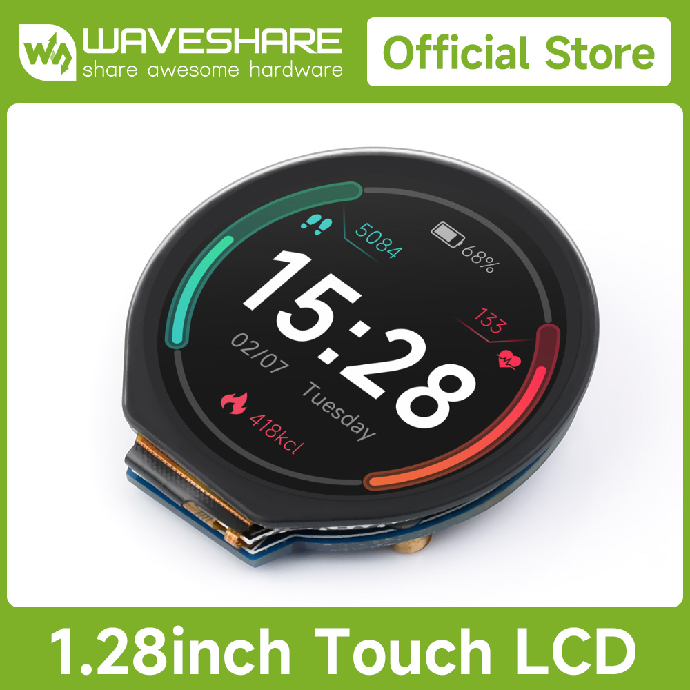 Waveshare 1.28인치 원형 LCD 디스플레이  - Pi Display 리뷰 및 가격