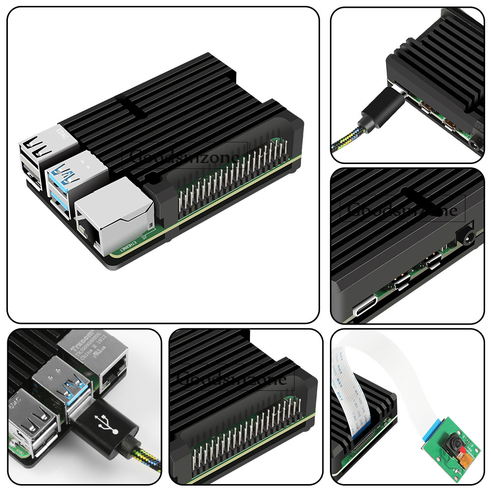 라즈베리 파이 4 모델 B용 알루미늄 케이스, Pi4  - Pi 4 Case 리뷰 및 가격