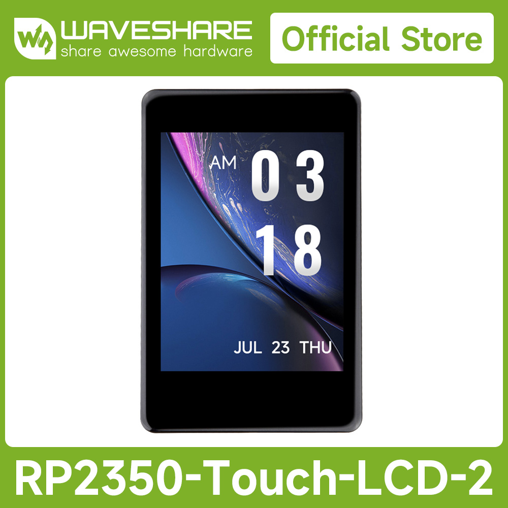 Waveshare RP2350 2인치 정전식 터치 디스 - Pi Display 리뷰 및 가격