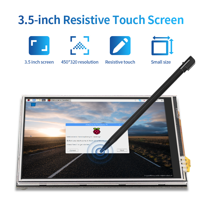 3.5 인치 라즈베리 파이 4 터치 스크린 480*32 - Pi 4 Case 리뷰 및 가격