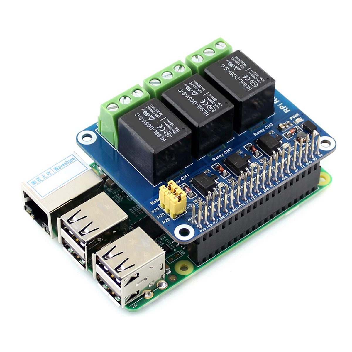 Waveshare 5V 3채널 릴레이 모듈 확장 보드  - Raspberry Pi Kit 리뷰 및 가격