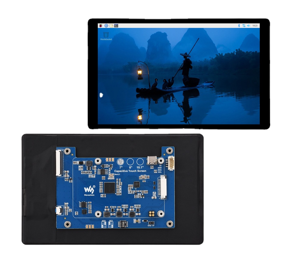 7인치 DSI LCD (E) 웨이브쉐어 정전식 터치 디 - Pi Display 리뷰 및 가격