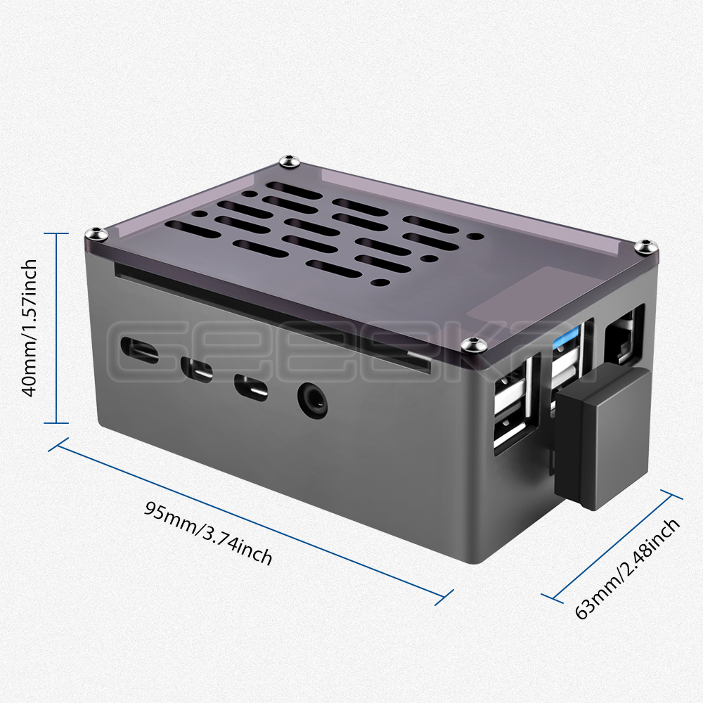 GeeekPi 알루미늄 벽돌 케이스 M.2 SATA S - Pi 4 Case 리뷰 및 가격