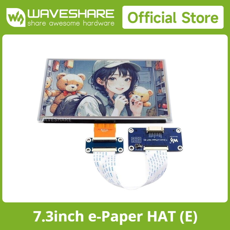 Waveshare 7.3인치 6색 전자종이 디스플레이, - Pi Display 리뷰 및 가격
