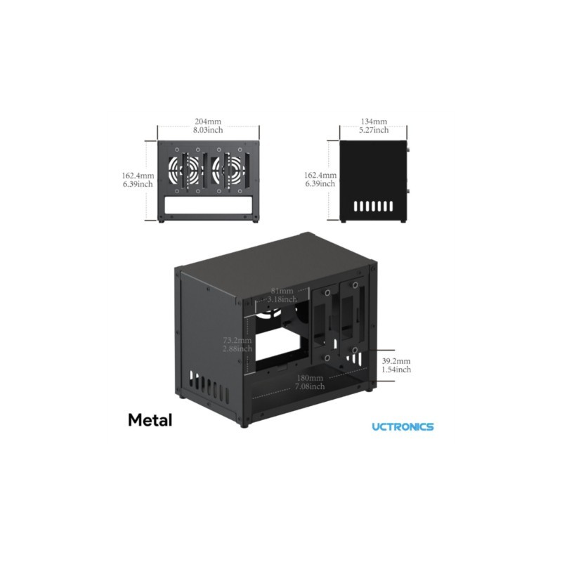 UCTRONICS 라즈베리 파이 클러스터 케이스, 멀티 - Raspberry Pi 4 리뷰 및 가격