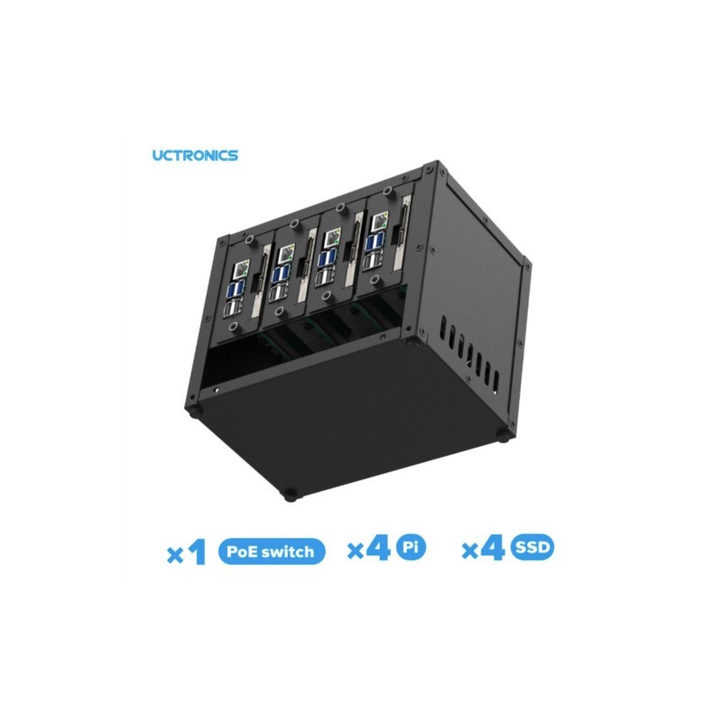 UCTRONICS 라즈베리 파이 클러스터 케이스, 멀티 - Raspberry Pi 4 리뷰 및 가격