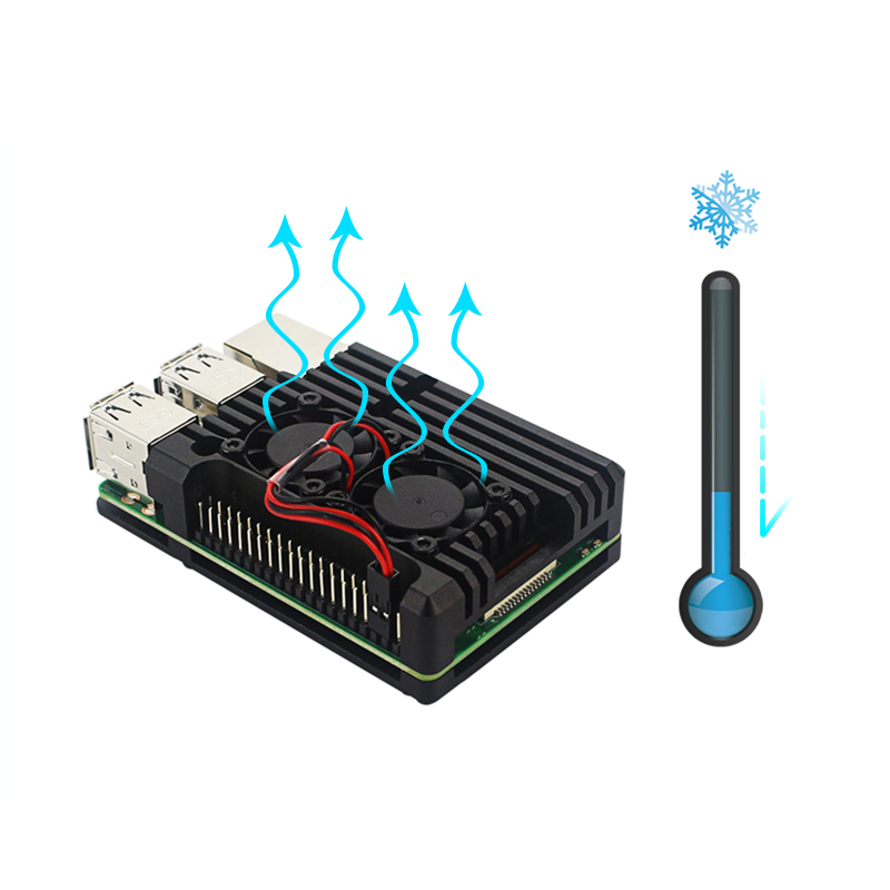 라즈베리 파이 3B+ 3B 알루미늄 케이스 RPI 3B - Pi Cooler 리뷰 및 가격